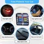 50/100/180pcs Car Blade Fuse Assortment Kit Auto Truck Automotive Medium Fuse Mixed Motorcycle Circuit Fuse With Box