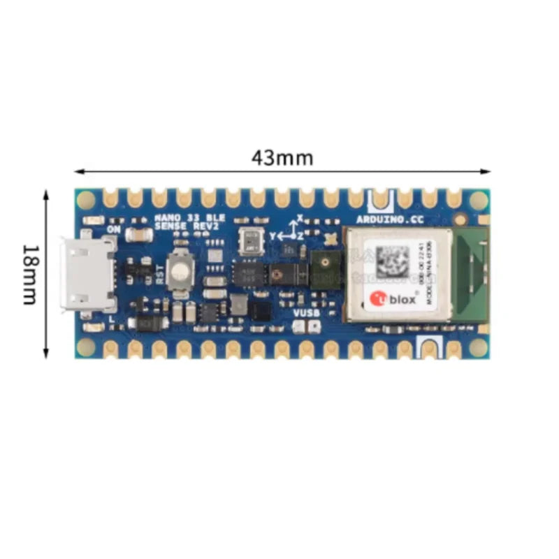 1pcs ARDUINO NANO 33 BLE SENSE REV2 ABX00069 nRF52840 development board module