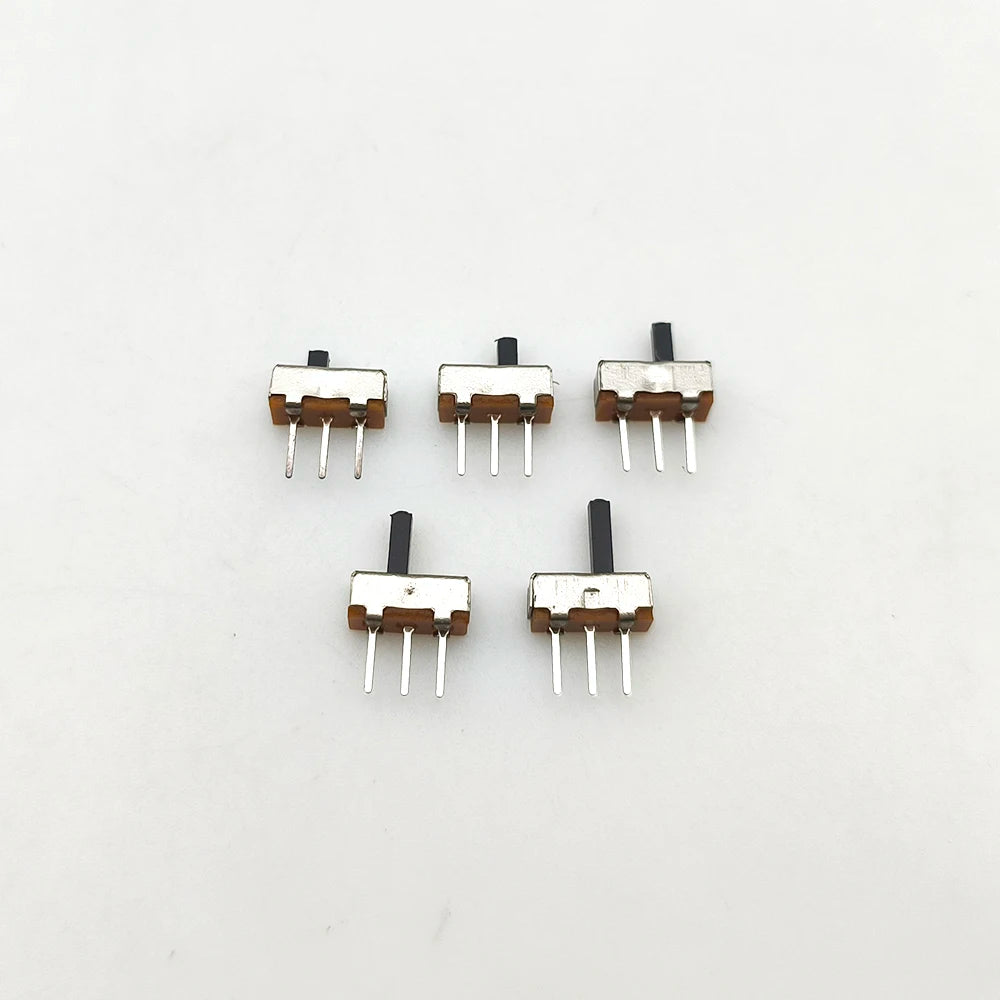 20Pcs SK12D07VG/SS12D00/SS12F15 Toggle Switch 3 Pin 1P2T PCB Slide Switch DIP ON-OFF Handle High:2mm/3mm/4mm/5mm/6mm