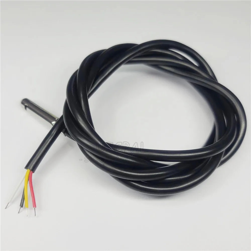 SHT20 SHT30 SHT40 Digital Temperature Sensor 100CM Humidity Sensor Probe Cable Waterproof 304 Stainless Steel Head I2C 3.0MM