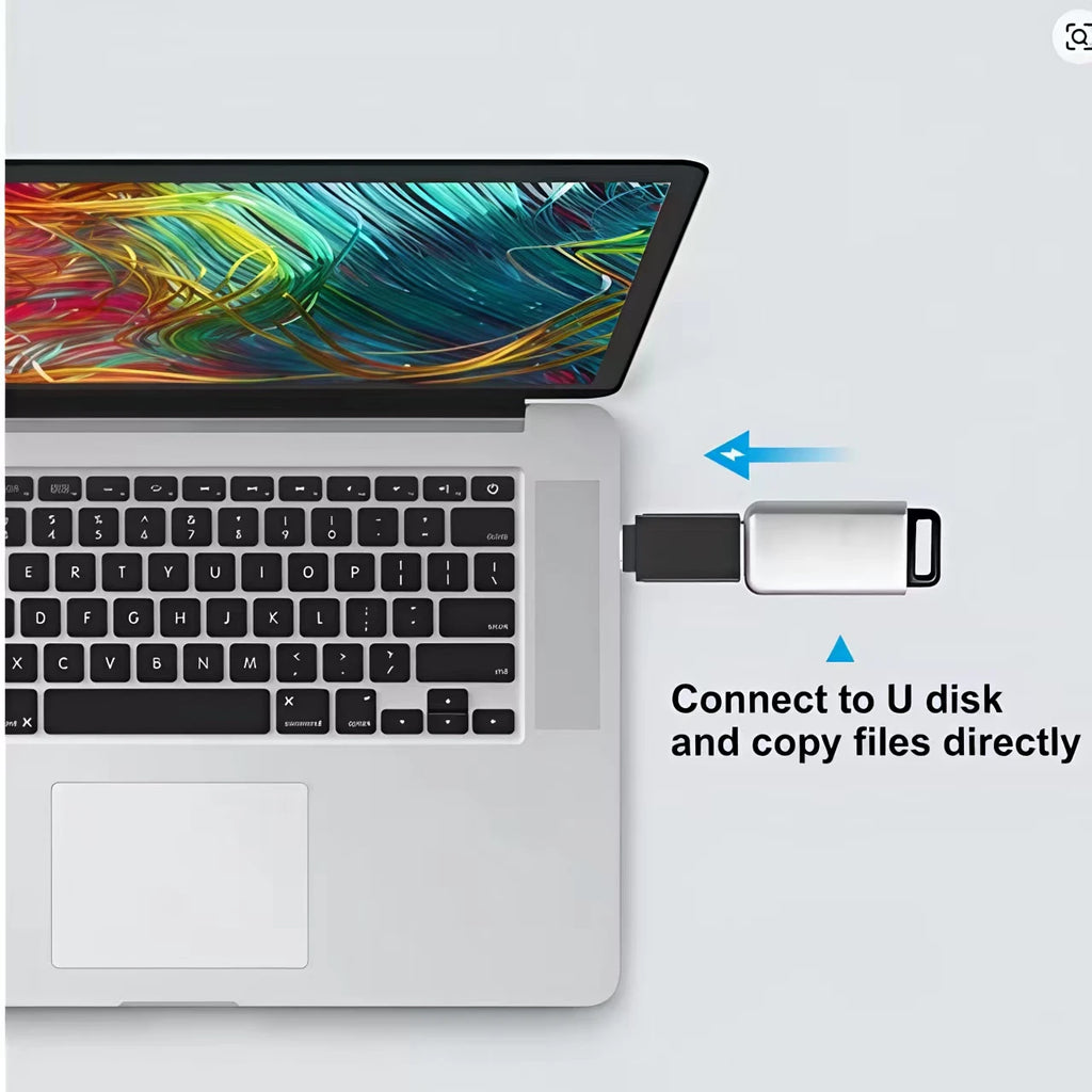 8pcs USB to USB C Adapter, USB Type C Female to USB Adapter, Micro USB to USB C Female Male Converter Connector, for Laptop Car