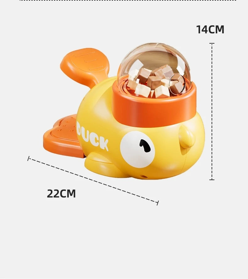 Intelligent Dog Automatic Feeder Cat Dog Puzzle Feeder Interactive Pet Food Treat Dispenser Cartoon Duck Design for Dog Training