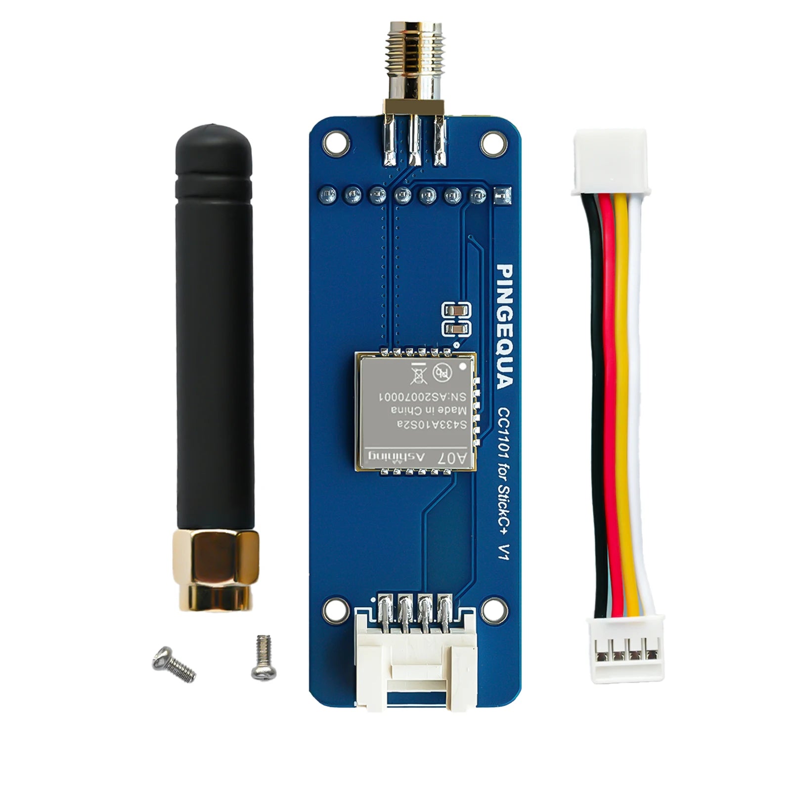 RF 2-in-1 Module for M5Stack StickCPlus 1.1&2, Supports NRF24 2.4GHz and CC1101 433MHz with Bruce Firmware, Without Machine