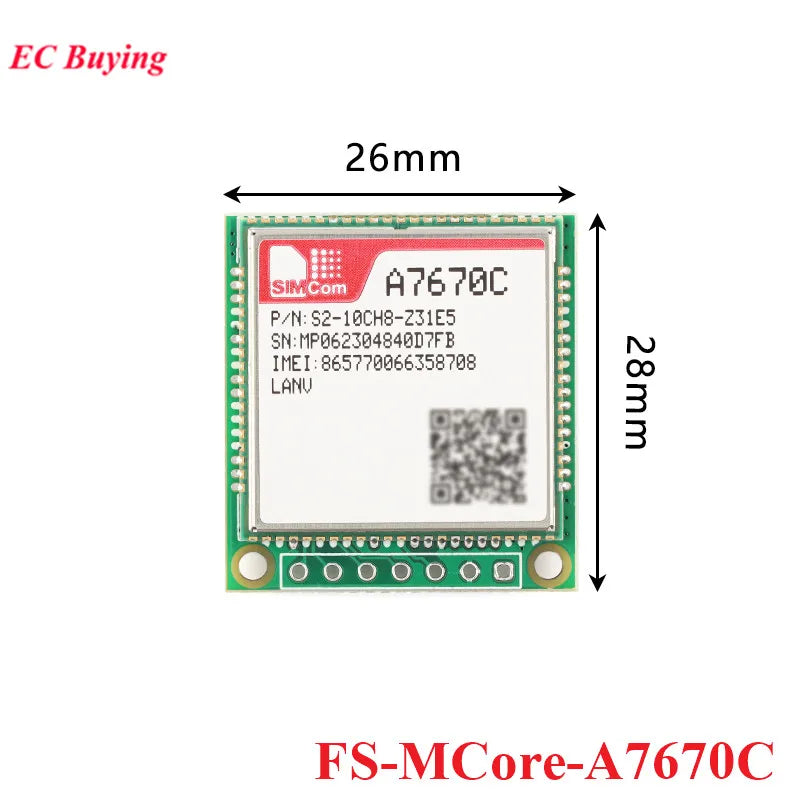 A7670C 4G CAT.1 Core Development Board Module Full Netcom LTE+GSM STM32 FS-MCore-A7670C FS-HCore-A7670C FS800E F704UC A724UG