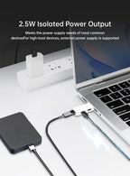 ALIENTEK USB 2.0 High-Speed Isolator HUB23 Industrial-Grade 480Mbps Opto-Coupler Photoelectric Protection Module