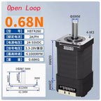 NEMA17 Stepper Motor with Built-in Driver, Integrated Closed-Loop/Open-Loop Control, with Pulse Encoder Serial Port RS232