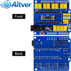 Nano Expansion Shield I/O Extension Board for Arduino Nano V3.0 Prototype Module – Blue/Red