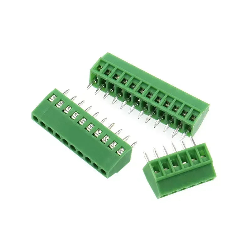 10pcs 2.54MM PCB Universal Screw Terminal Blocks Connector 2/3/4/5/6/7/8/9/10-12 Pin/Poles KF128 Straight Pin Copper