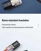 Electrical Wire Terminal No Stripping Quick Cable Connectors Dual Line Interconnection Detachable Safety Electric Wire Connector