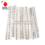 320PCS 720PCS 0603 0805 1206 SMD Capacitor Assorted Kit 16/36/50Values 1PF - 10UF Capacitance Set 100NF 0.1UF 1UF 2.2UF 4.7UF