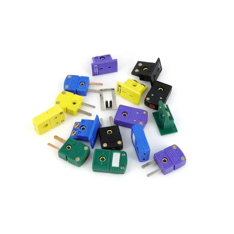 K Type Thermocouple Connector T J E N RS Type Mini Male Female Plug Socket Panel Mount Temperature Sensor Adapter 1-50Pcs