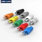 (50pcs/pack) Network RJ45 Cable Boots Plastic Protective Sleeve Strain Relief For Cat5e Cat6 Modular Plug Protection