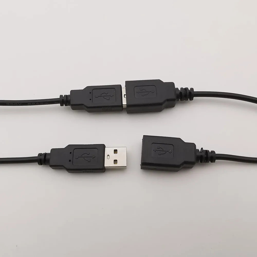 2 Pin 4 Pin Wire 5V USB 2.0 A Male Female Power Plug Pigtail Cable Jack Charging Cord Extension Connector 0.3m 1m 2m