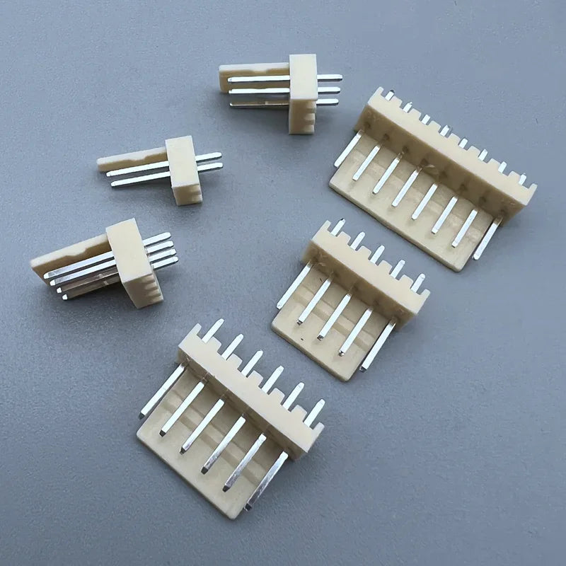 50pcs KF2510 Connector Straight needle 2.54MM PITCH Male Pin Header 2P/3P/4P/5P/6P/7P/8P/9P/12P Right Angle for PCB 2.54MM
