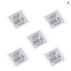 100% Brand New  5pcs 10th Generation Core I5 I7 I9 DIY Sticker Label Notebook Decoration