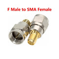 5/20Pcs RF Coaxial Coax Adapter, SMA Male To F Female, F-Type Female Jack to SMA Male Plug, Gold Plated Straight Connector