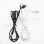 LED Strip USB Connector Cable Extension 2 Pin Power Supply Wire On/Off Switch Electrical 5V Wire For LED Lighting