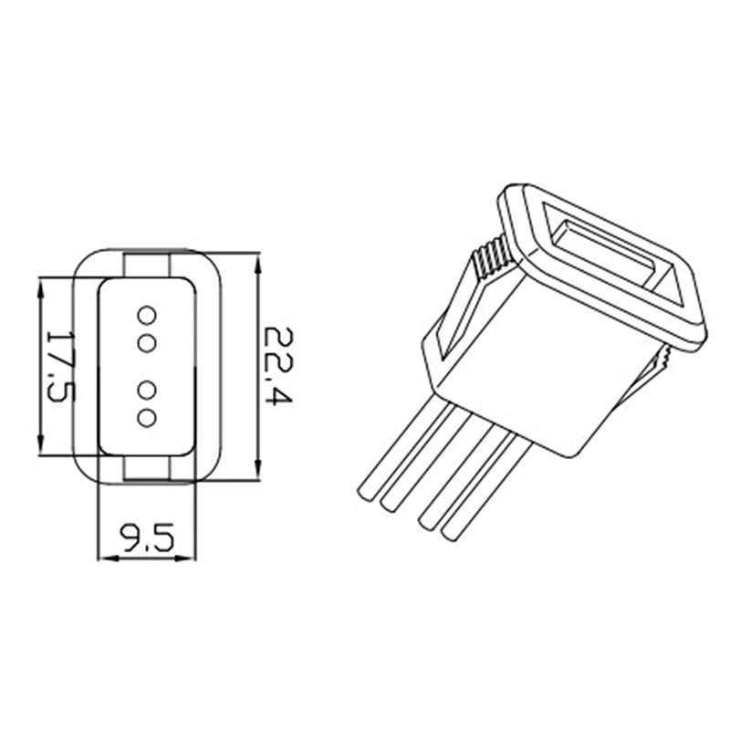 Wholesale USB 2.0 Female Power Jack USB2.0 Charging Port Connector With Cable Charger Socket