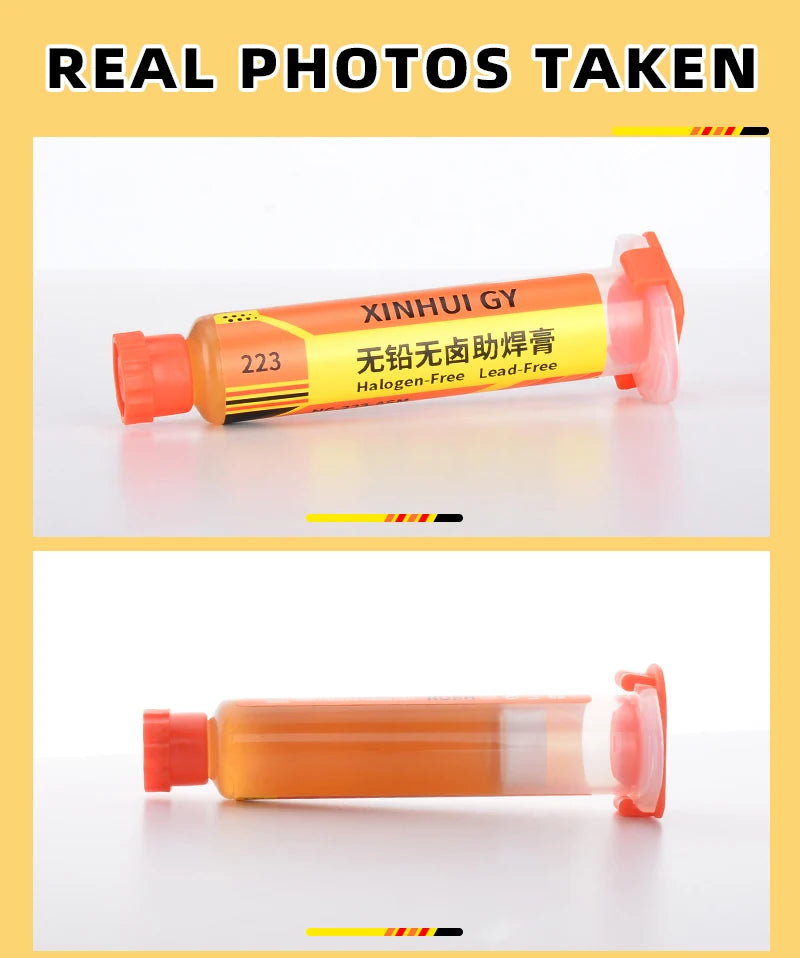 BGA Repair RMA-223 Lead-Free Halogen-Free Flux for Reflow Soldering with Low Smoke and Odor-Free Flux