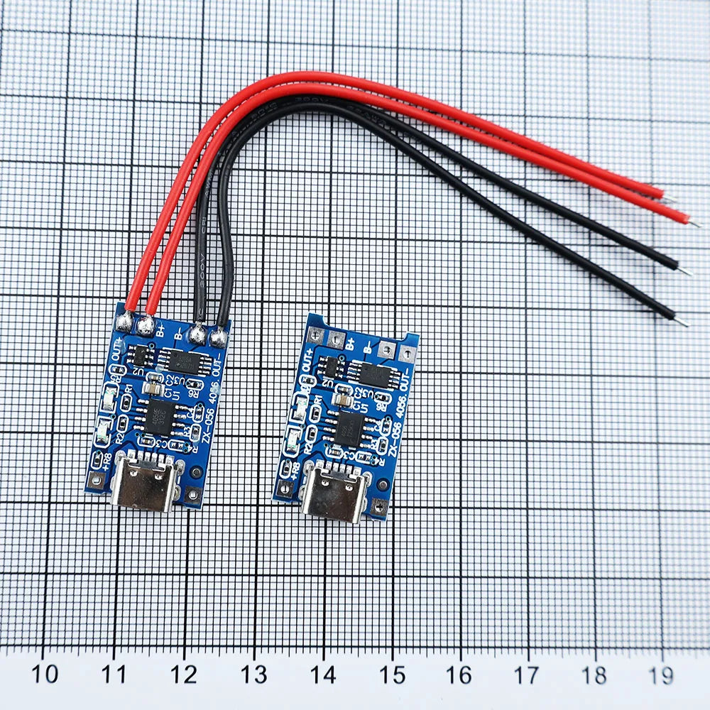 TP4056 1A Lithium Battery Charging Board Module TYPE-C USB Interface Output Charging Protection 2-in-1 With XH2.54 Terminal