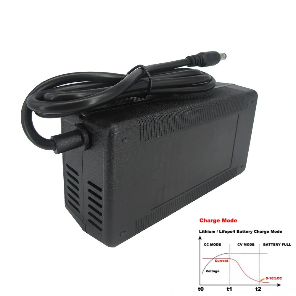24V 5A Lithium Charger 29.4V Li-ion Lipo Fast Charger 24V5A 7S 20AH 30AH 40AH Battery DC Connector