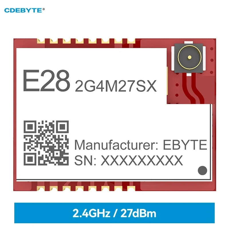 SX1280 SPI High-Speed LoRa Spread Spectrum Module 2.4GHz CDEBYTE E28-2G4M27SX Secondary Development 27dBm SMD Wireless Ranging