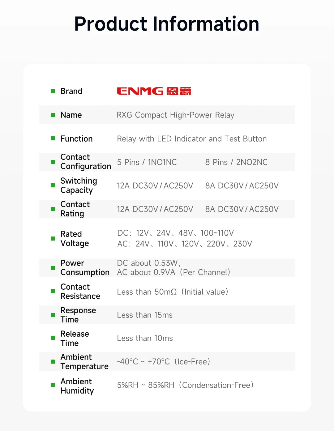 ENMG Relay Module 220VAC 2/4/8/16 Channel SPDT DPDT PLC Signal Amplifier Board Industrial Control Switch