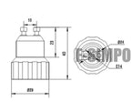 2pcs GU10 to E14 E12 GU10 MR16 G5.3 G9 E26/E27 CFL LED Light Socket Lamp Bub Base Holder Converter Adapter