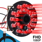 ELP 850nm / 940nm Night Vision Infrared Light 5V 24pcs IR LED Board for CCTV Surveillance USB Camera