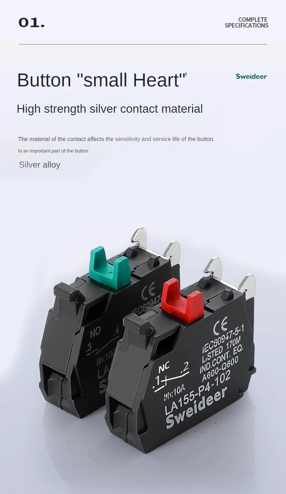 22mm Mushroom Emergency Stop Button Switch 10A XB4 Key Emergency Stop Power Push Button Switch 1NC 1NO Start Switch Red Green