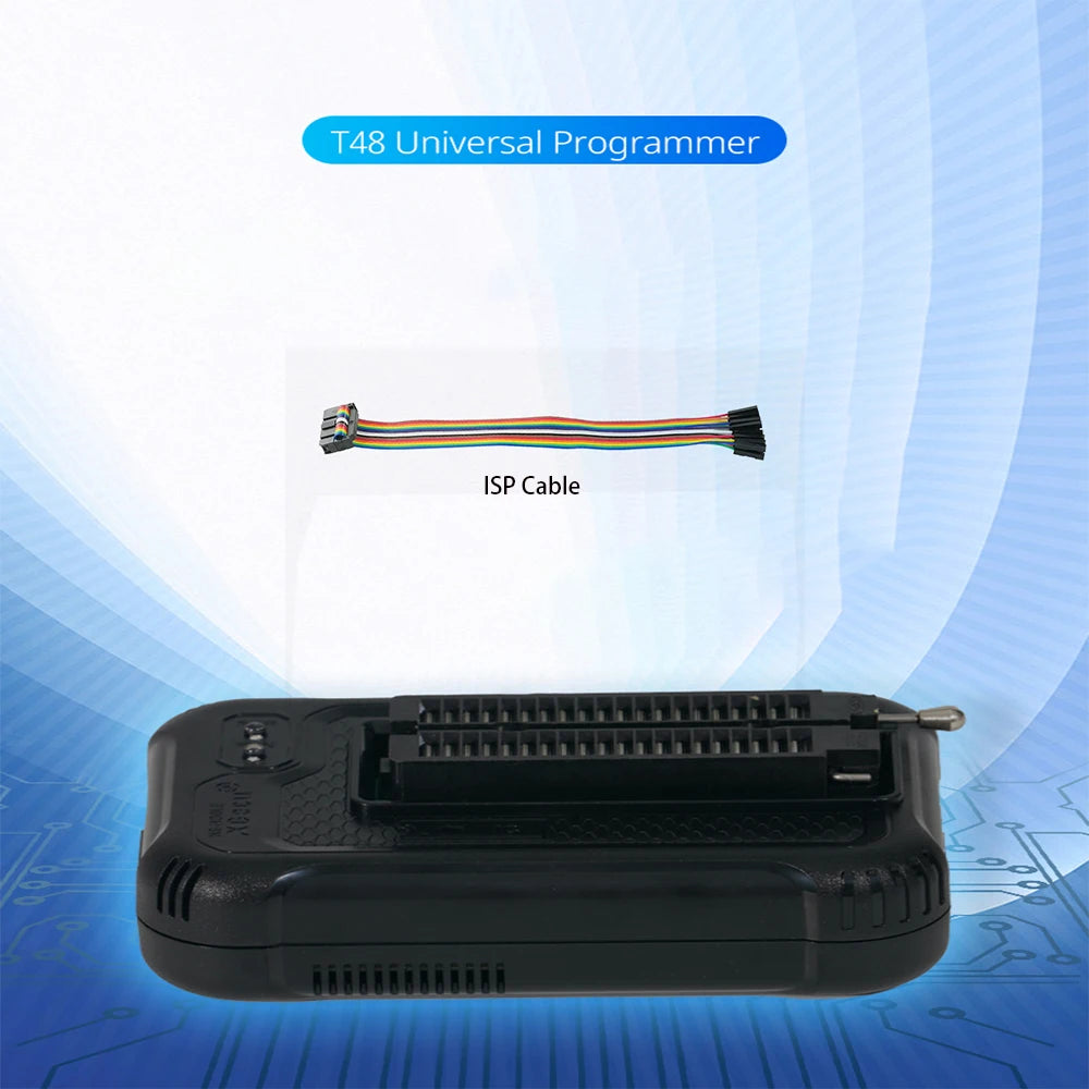 XGecu V12.59 T48 (TL866-3G) Programmer + ISP Cable Support 31000 ICs for SPI/Nor/NAND Flash BIOS MCU EEPROM AVR PIC