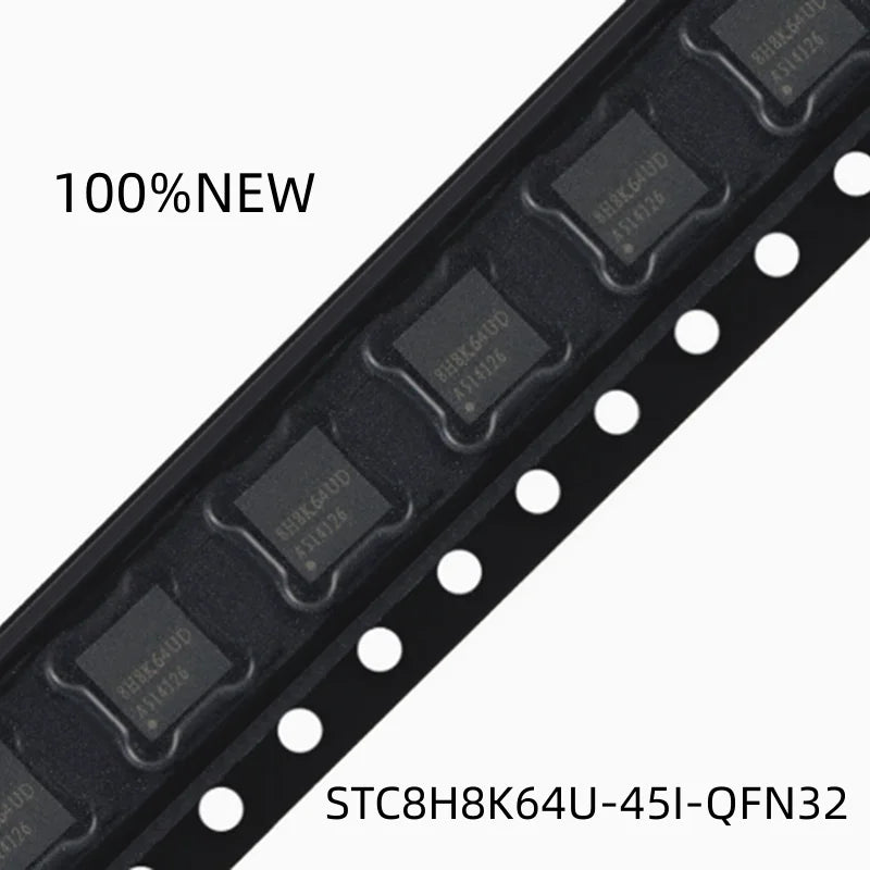 (10 Pieces) 100% New Stc8H8K64U-45I-Qfn32 Stc8Hk64Ud Qfn-32 8051 Microprocessor Microcontroller Chip