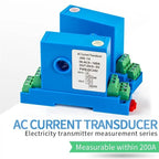 AC DC Current Transmitter 0-150A Current Sensor Hall Current Transducer 4 20ma RS485 DC24V AC Current Transmitter RS485