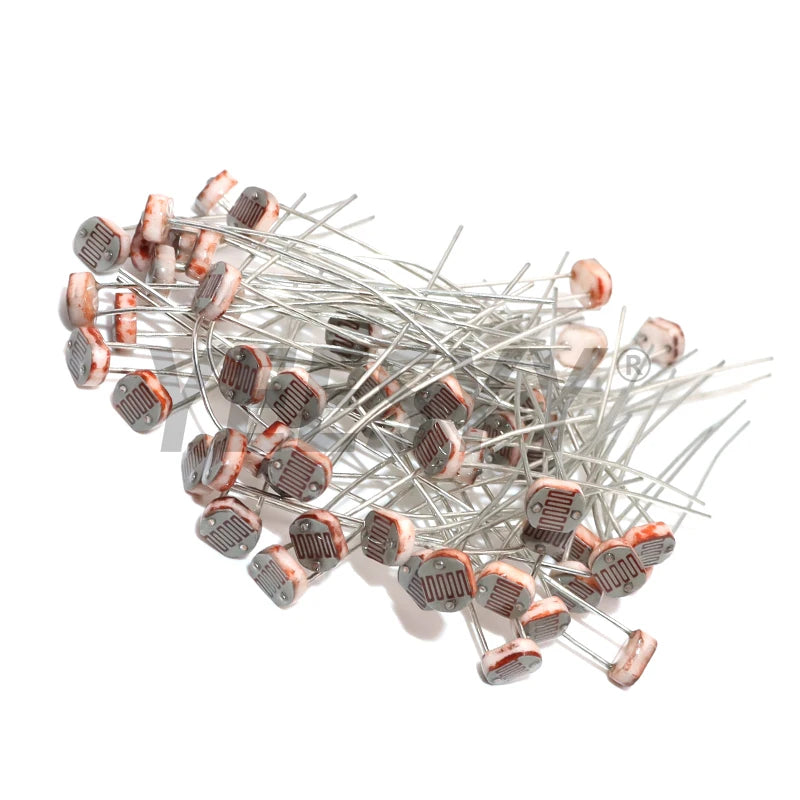 50PCS/lot LDR Photo Light Sensitive Resistor Photoelectric Photoresistor 5528 GL5528 5537 5506 5516 5539 5549 For Arduino