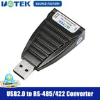 UOTEK USB to RS-485 RS-422 Converter RS 485 422 USB-A RS485 RS422 Serial Adapter Connector Full Half Duplex Anti Surge UT-885