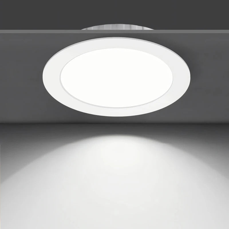 Tuya Smart Ultra-thin Embedded LED Downlight Bluetooth Zigbee Matter 3CCT Dimmable AC110V 220V Ceiling Lamp Indoor Lighting