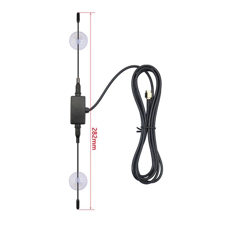 High Quality 433MHZ Shofar T Type Sucker Antenna Signal Amplifier 3 Meters 5dbi Lora Module Paste Full Copper Cable SMA Male