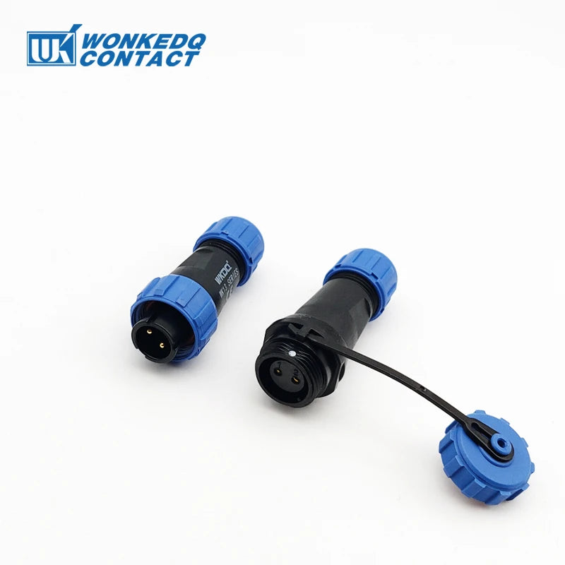 SP13 Waterproof Connector Solder-type IP68 Aviation Plug Socket Set Back Nut Docking Electric Panel Install 2/3/4/5/6/7/9 Pin