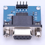 MAX3232 RS232 To TTL Serial Port Converter Module 3.3V-5.5V MAX232 Flashing Board TX RX VCC GND RS232 To TTL Brushboard