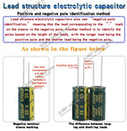 100V 1 10 47 100 220 330 470 680 1000 UF 2200uF High-Frequency Low-Impedance Audio Amplifier Power Supply Electrolytic Capacitor