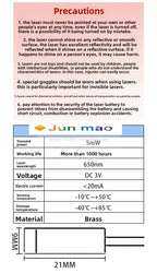 1PCS 9MM Industrial Grade Laser Head, 10mW Red Dot Spot, Straight Cross, 3V Line Horizontal Positioning Laser Module