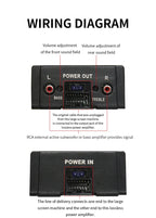 Plug and Play DSP Car Audio Processor 4x80W for Android Radio Stereo Amplifier Speakers Improve Subwoofer