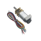 For GA12 For N20 Encoder DC 6V Metal Gear DC Motor Gearwheel High Torque 150RPM 300RPM 500RPM 750RPM 1500RPM 3000RPM Hall Sensor