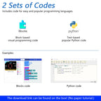 Freenove Ultimate Starter Kit for BBC micro:bit V2, 316-Page Detailed Tutorial, 225 Items, 44 Projects, Blocks and Python Code