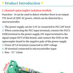 1/2/3/4/8-Bit AC 220V Optocoupler Isolation Module Voltage Detect Board Adaptive 3-5V For PLC Isolamento Fotoaccoppiatore Module