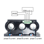 3ph AC Current Transmitter 4-20mA 0-20mA 0-5V 10V RS485 Output 3-phase Current Mutual Sensor Perforated Hall Current Transducer