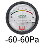 ELECALL Digital Differential Pressure Gauge Air Gas Meters Barometer Positive Negative Pressure for Clean Room Detect KPA/mbar