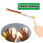 MINI Touch Sensor Switch 3.7-24V 2.5A, Dual Mode Touch Control, for LED Light/Water Level, 4mm Plastic/Glass Panel