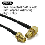 RG174 SMA to SMA Male Female Straight Right Angle Antenna extension jumper RF Pigtail Adapter Cable For WIFI 3G 4G GSM Antenna