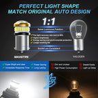 2x 10-48V 1156 BA15S P21W 2405 1157 P21/5W 2412 Bau15s BAY15D 2409 Car Bulb LED Lamp Reverse Brake Turn Signal Light 24V Amber